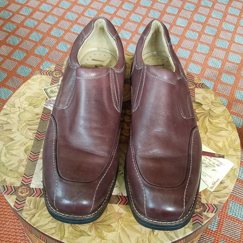 Johnston & Murphey Brown Leather Shoes, Size 11.5